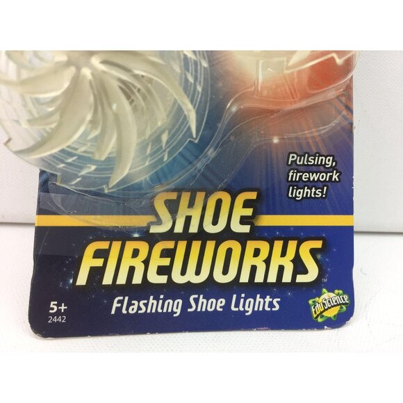 Uncle Milton Shoe Fireworks Flashing Lights Lightshow Kids Summer Style Red Blue - Picture 2 of 6